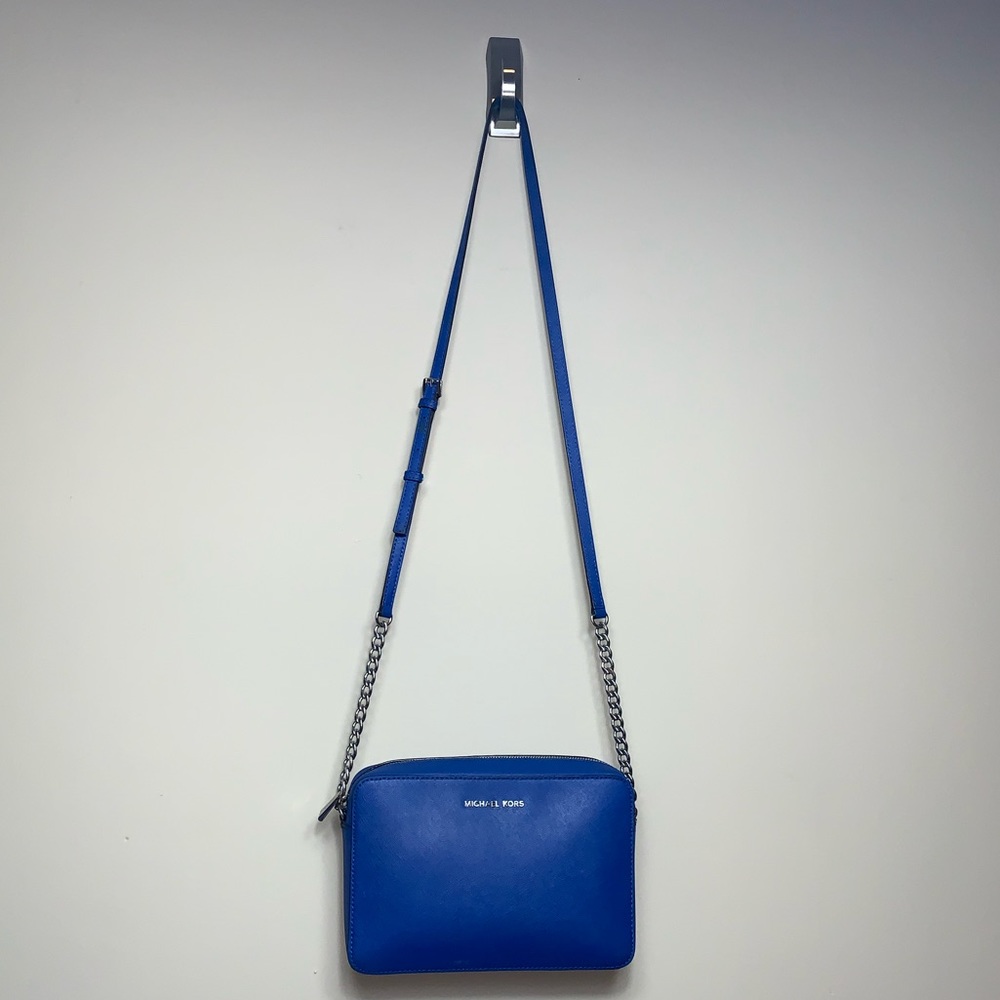 Michael Kors Blue Chain Crossbody Bag